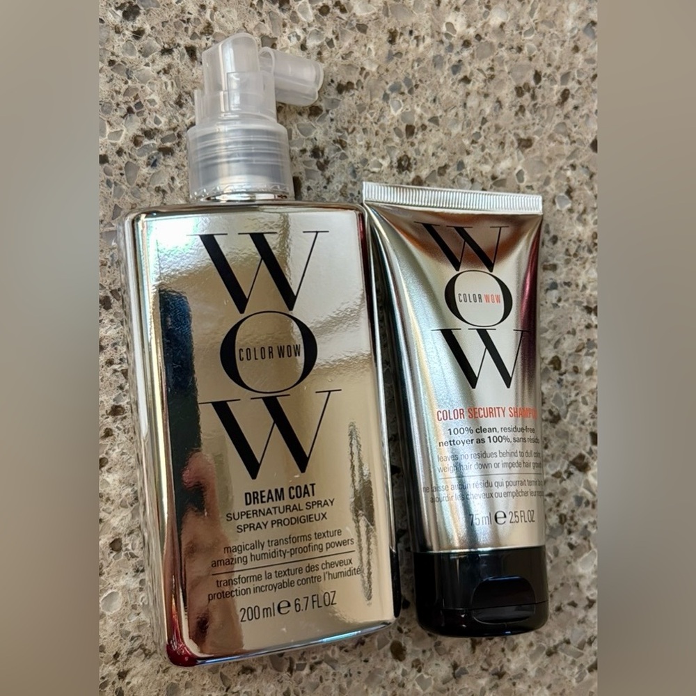 Color Wow bundle of two hair products- Dream Coat Spray & Color Security Shampoo